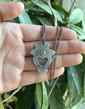 Load image into Gallery viewer, My Darling Heart Pendant with Pink Tourmaline in Quartz, with 18”Chain