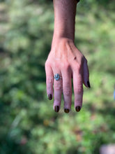 Load image into Gallery viewer, Little Kore Art Nouveau Style Ring, Handmade Sterling Silver and Made to Order
