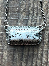 Load image into Gallery viewer, White Buffalo Bar Necklace, 17-18” Chain