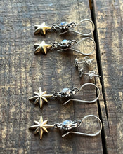 Load image into Gallery viewer, Star Stud Earrings in Sterling Silver, Post Backs