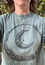 Load image into Gallery viewer, White Buffalo Lariat Drop Necklace, 20” Long Rolo Chain