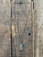 Load image into Gallery viewer, Cactus Under a Blue Moon Pendant with Kingman Turquoise, 18” Chain