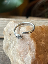 Load image into Gallery viewer, Snake Impression Wrap Ring, Adjustable from Ring Size 4-8