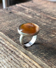 Load image into Gallery viewer, Inner Glow Banded Condor Agate Ring, Size 8 1/2