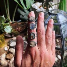 Load image into Gallery viewer, Dendritic Agate Rings in Handcrafted Sterling Silver, 4 Available Ring Options