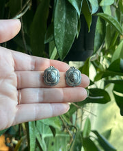Load image into Gallery viewer, Southwest Concho Style Earrings, Sterling Silver