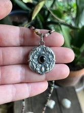 Load image into Gallery viewer, Air and Water Mystical Beasts Pendant with Cats Eye Tourmaline, With or Without Necklace