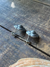 Load image into Gallery viewer, Southwest Concho Style Earrings, Sterling Silver