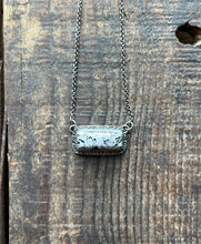 Load image into Gallery viewer, White Buffalo Bar Necklace, 17-18” Chain