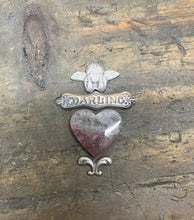 Load image into Gallery viewer, My Darling Heart Pendant with Pink Tourmaline in Quartz, with 18”Chain