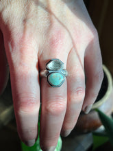 Load image into Gallery viewer, Herkimer and Stone Mt. Turquoise Ring, Size 9