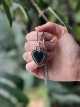 Load image into Gallery viewer, Australian Fairy Opal Heart Necklace, 19.5” Diamond Cut Curb Chain