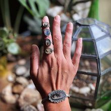 Load image into Gallery viewer, Dendritic Agate Rings in Handcrafted Sterling Silver, 4 Available Ring Options