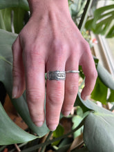 Load image into Gallery viewer, Lucky Ring in Handcrafted Sterling Silver, Custom Made To Order and Size Listing