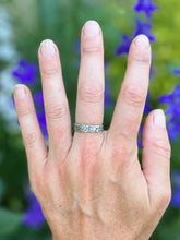 Load image into Gallery viewer, Scrollwork Ring, Handcrafted and Pressed Sterling Silver Ring, Custom Made in Sizes 4-9