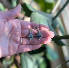 Load image into Gallery viewer, All That Glitters Pearlized Druzy Drop Earrings, Handcrafted Sterling Design