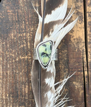 Load image into Gallery viewer, Reserved for C.Colina Verde Variscite Mountain Side View Ring, Size 9 3/4