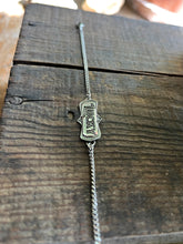 Load image into Gallery viewer, Lucky Charm Bracelet, Solid Sterling Design with Diamond Cut Curb Chain, 7” Long