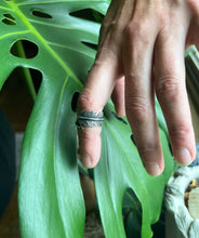 Load image into Gallery viewer, Custom Made Feather Wrap Ring in Size 6.75
