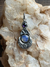 Load image into Gallery viewer, Violet Fairest One Pendant, Handcrafted Sterling Silver