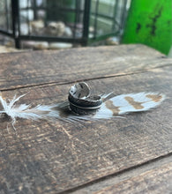 Load image into Gallery viewer, Custom Made Feather Wrap Ring in Size 6.75