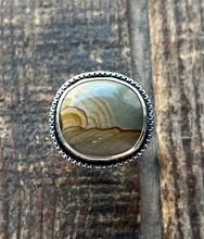 Load image into Gallery viewer, Owyhee Scenic Picture Jasper in Handcrafted Sterling Silver Ring, Size 9.5