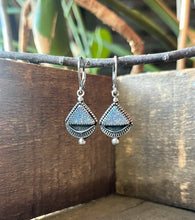 Load image into Gallery viewer, All That Glitters Pearlized Druzy Drop Earrings, Handcrafted Sterling Design