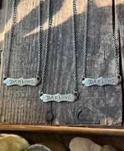 Load image into Gallery viewer, Dainty Victorian Darling Charm Necklace, Handcrafted Sterling, 15.5-16.5” Long Chain