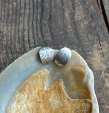 Load image into Gallery viewer, Egyptian Lotus Huggie Hoops in Sterling Silver