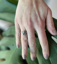 Load image into Gallery viewer, Cherub Ring in Hand Pressed Sterling Silver, Made to Order