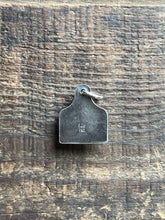 Load image into Gallery viewer, Fox Turquoise Cattle Tag Pendant, Handcrafted Sterling