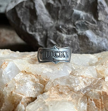 Load image into Gallery viewer, Lucky Ring in Handcrafted Sterling Silver, Custom Made To Order and Size Listing
