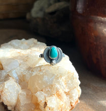 Load image into Gallery viewer, Kings Manassa Turquoise Katydid Ring, Size 9 1/2