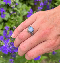 Load image into Gallery viewer, Rainbow Moonstone Adore Ring, Size 7.25