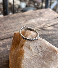 Load image into Gallery viewer, Snake Impression Wrap Ring, Adjustable from Ring Size 4-8