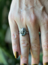 Load image into Gallery viewer, Little Kore Art Nouveau Style Ring, Handmade Sterling Silver and Made to Order