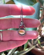 Load image into Gallery viewer, Charm Me Necklace, Garnet and Citrine in Handcrafted Sterling Silver, 16” Chain