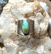 Load image into Gallery viewer, Emerald Valley Turquoise in Brass Dogwood Flower Ring, Size 9