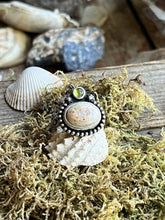 Load image into Gallery viewer, Mexican Fire Opal and Peridot Ring in Sterling, Ring Size 9.25