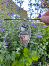 Load image into Gallery viewer, Earthly Depths Pendant, Moss Agate and Ohio Flint