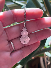 Load image into Gallery viewer, Charm Me Necklace, Garnet and Citrine in Handcrafted Sterling Silver, 16” Chain