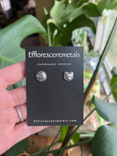 Load image into Gallery viewer, Cat and Dog Silhouette Post Back Earrings, Solid Sterling Silver