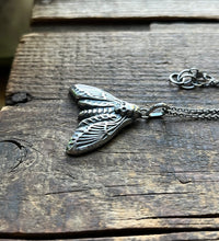 Load image into Gallery viewer, Death Head Hawkmoth Pendant in Solid Sterling Silver with 21” Chain