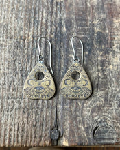 Load image into Gallery viewer, Planchette Earrings in Brass and Sterling Earwires