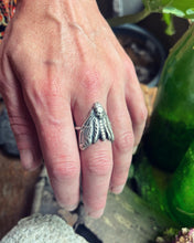 Load image into Gallery viewer, Death Head Moth Ring, Made to Order in Size