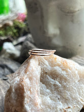 Load image into Gallery viewer, Rose Gold Fill Stacker Ring Set
