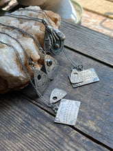 Load image into Gallery viewer, Planchette Necklaces, Sterling Silver with 21” Chain