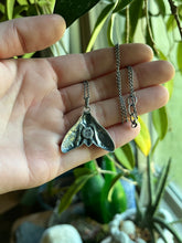 Load image into Gallery viewer, Death Head Hawkmoth Pendant in Solid Sterling Silver with 21” Chain