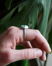 Load image into Gallery viewer, New Lander Variscite in Hand Stamped Drop Earrings and or Ring in Size 9, Solid Handcrafted Sterling Silver Designs