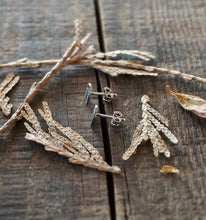 Load image into Gallery viewer, Southwest Rainbow Earrings, Handcrafted and Stamped Sterling Silver Post Earrings